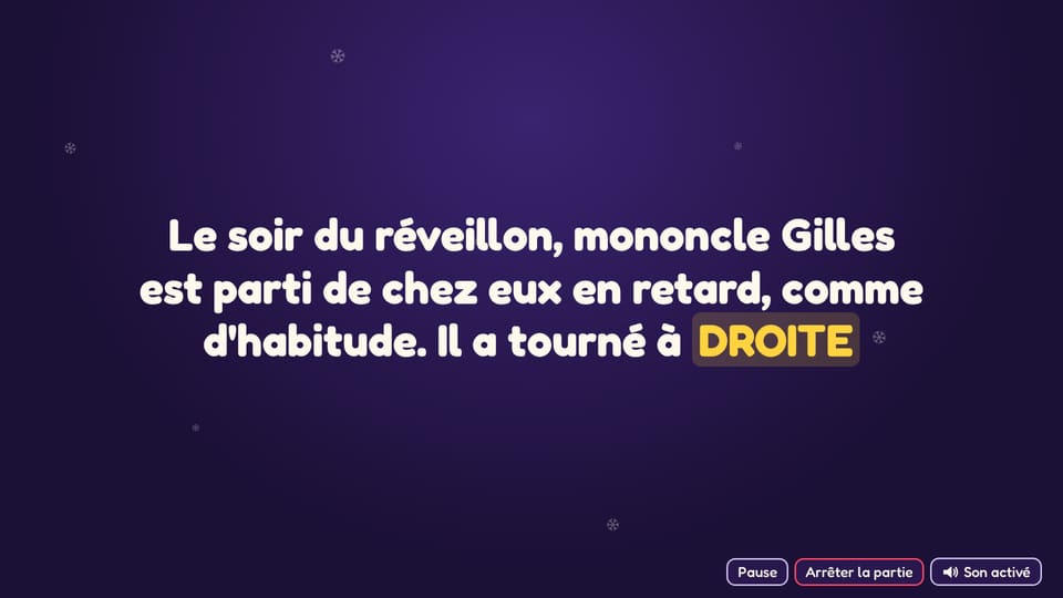 Le mode Histoire : un bout de l'histoire à l'écran